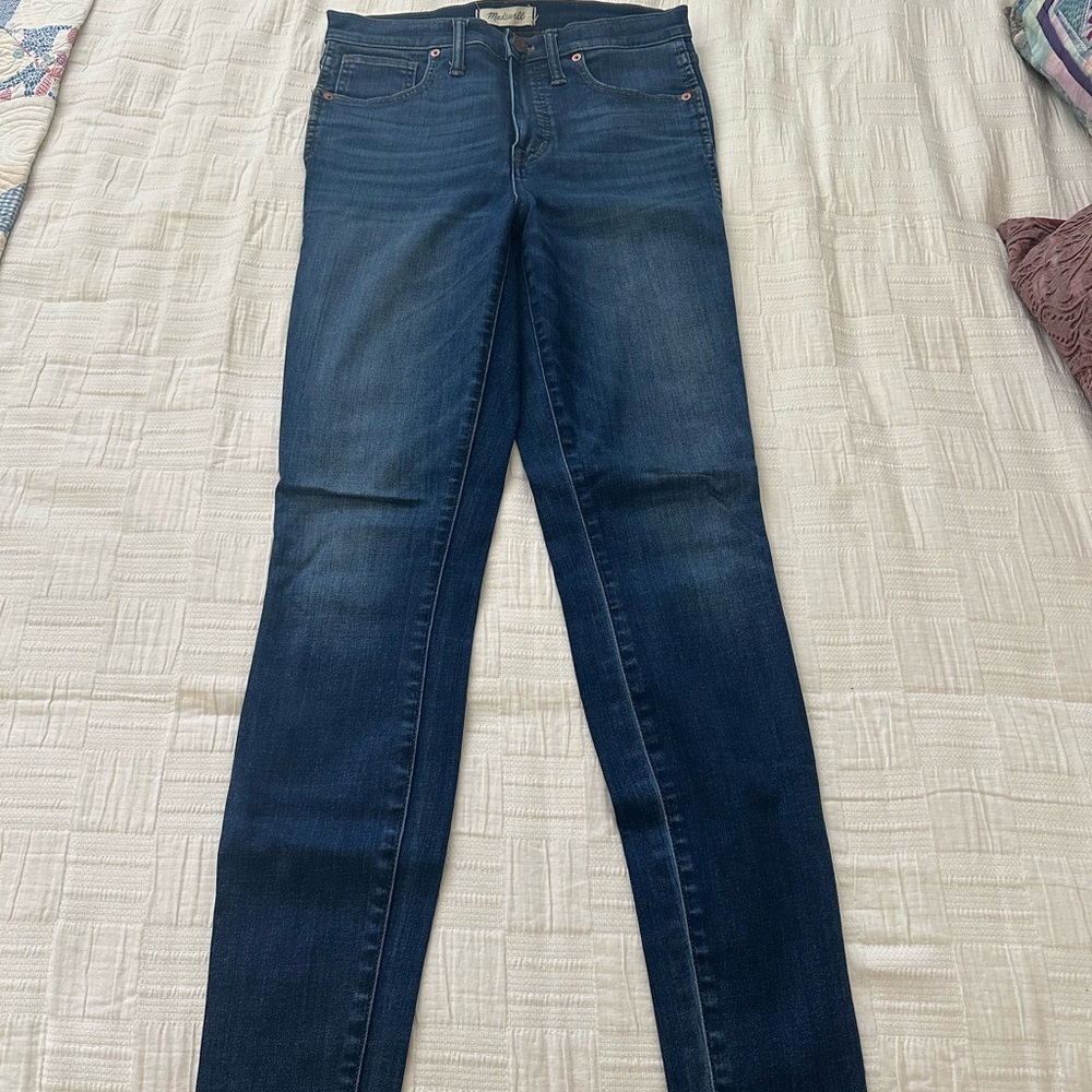 Madewell Medium Blue High Rise Jeans Classic Denim